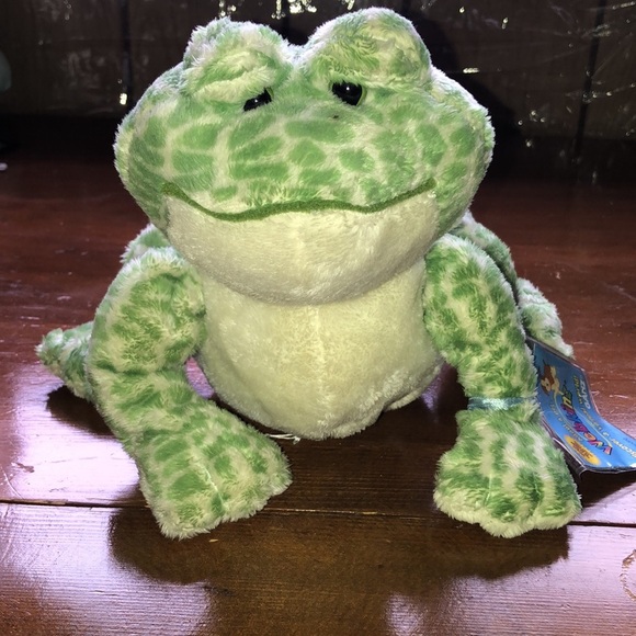 GANZ Other - Ganz Webkinz Green Spotted Bullfrog Plush Stuffed Animal 7.5" with tag plushy​